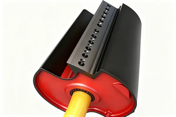 Blade-type crushing shaft